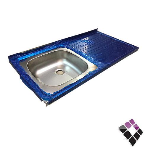 مجلى سعودي حوض + رف يمين 1متر×50 سم بدون هراب