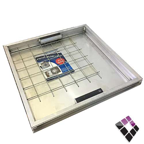 غطاء غرفة تفتيش الومنيوم مزايا MAZAYA ثقيل 5سم 40×40.