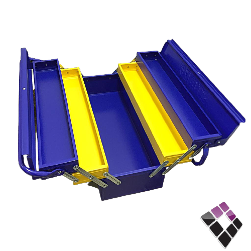 شنطة عدة حديد STONEC صينى ازرق 3 دور 5 درج ثقيل