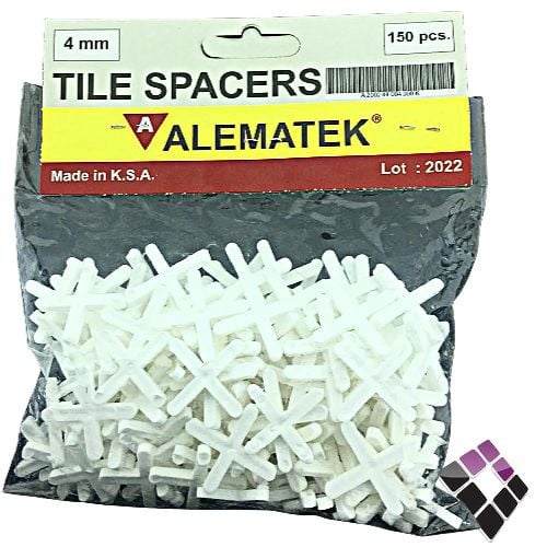 فواصل سيراميك 4 ملي شد الكيس 150 حبة سعودي موديل الماني ALEMATEK