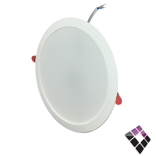 كشاف LED اسبوت داخلي إضاءة 4000K كريمي 8"×20سم KODAK صيني شريحة SMD مثلج ترنس مدمج اقتصادي 24W رقم EKDL-SMD-24-4000