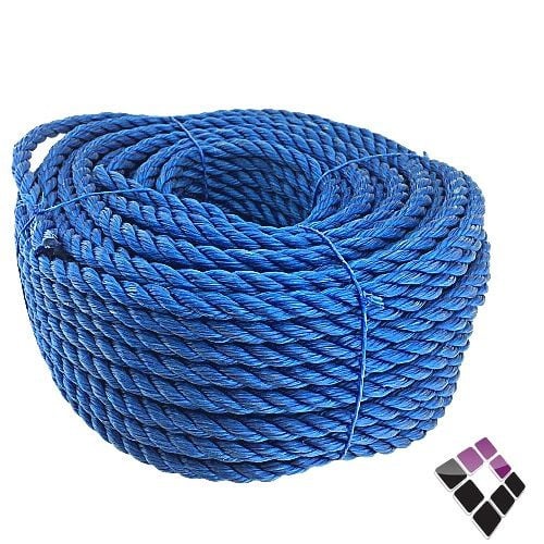 لفة حبل بلاستيك وطني 50 ياردة تقريبا 10 ملي