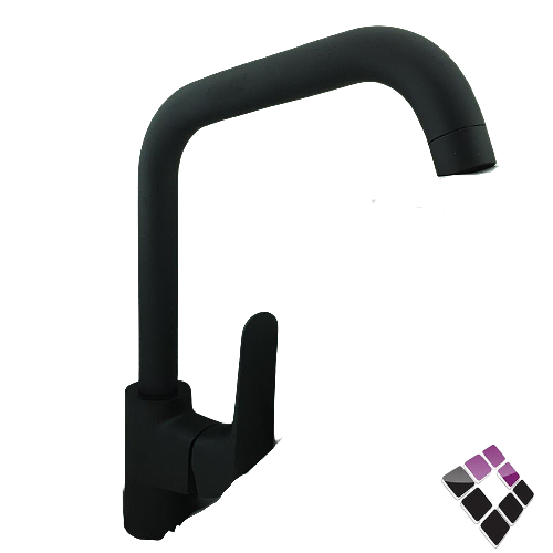 خلاط مجلى 1 خرم واقف اتمتك لون أسود HESANIT الماني ثقيل موديل التي ELLTE رقم 7005