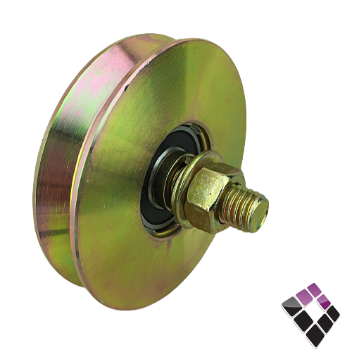 بكرة سحب باب KIT موديل V ثقيل مع مسمار بدون القاعدة 3"×80 ملم