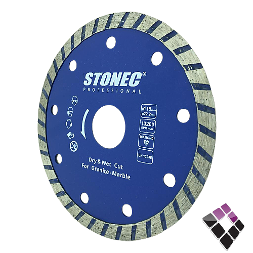 دسك صاروخ مشرشر قص رخام GRANITE جرانيت STONEC ستونيك صيني أزرق 4.5" رقم 065-33