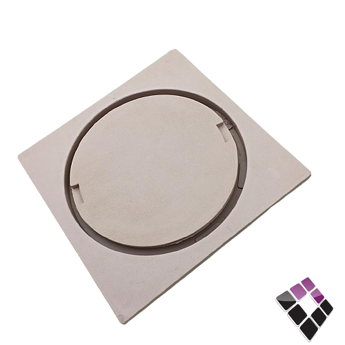 صفاية بلاستك زهري قفل + تصريف تخصصي 15×15.