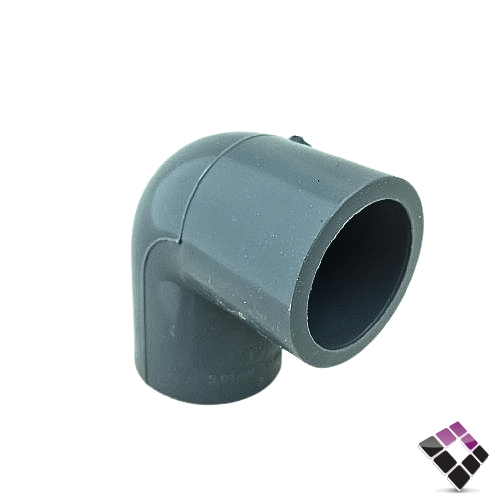 كوع زاوية بلاستيك رمادي ضغط 80 بارد شانيل 3/4