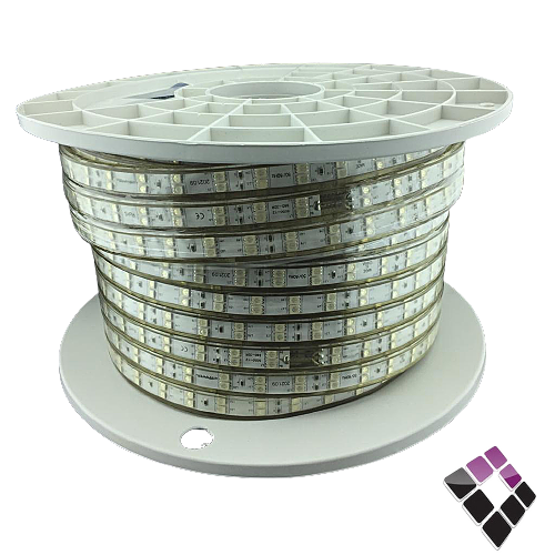 لي زينة LED اضاءة ملونة RGB خطين 96 لمبة بالمتر 10W بالمتر 12ملم مبطن NEW POWER صيني رقم JS-5050-96P