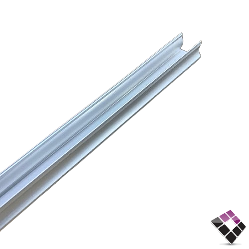 بروفايل استرب لي زينة المنيوم فضي لطش ظاهر جداري سقفي STRIP FIXTURE نيو باور NEW POWER مقاس 14.2mm×16.4mm طول 3M رقم 117006