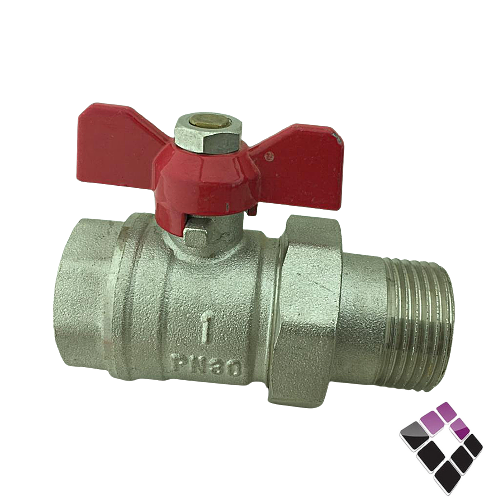 حنفيه يد احمرفراشة +شدوصل 1".