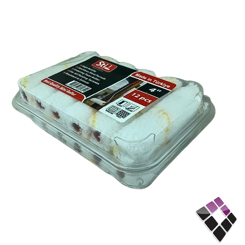 طقم روله بوية غيار  STIL تركي شد 12 حبة 4"