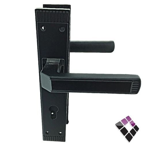 يد كالون DALI صيني ثقيل زنك متحرك طويل لون أسود م/ مستطيل مشرشر رقم 946DH/BLACK