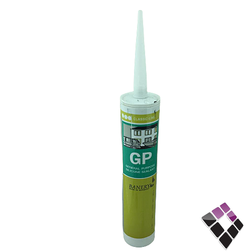 معجون سلكون GP- BANERY المانى لون أسود..