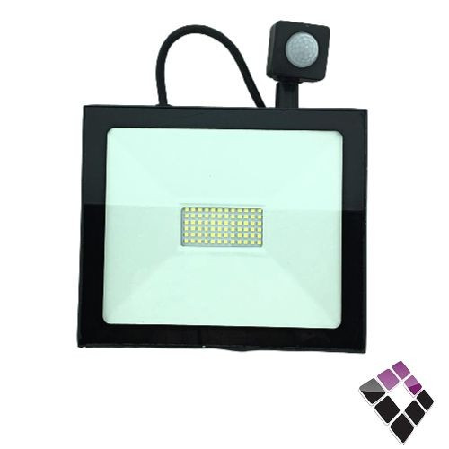 كشاف LED خارجي كوبس SMD نقاط ROZ صيني إضاءة أبيض مزود بحساس حركة رقم A163-50W
