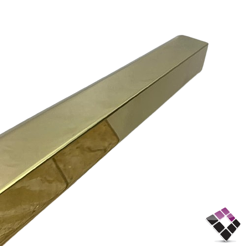 زاوية ركن المنيوم مربع DAR صيني لون ذهبي مقاس 3.5×3.5 سم طول 2.42 متر رقم SST36