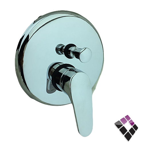 خلاط عسك مخفي خطين  اتومتك غطاء كروم و مسكة مغلقة اخضر 3/4"  ***  ASK