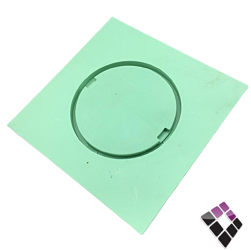 صفاية بلاستك أخضر قفل + تصريف تخصصي 20×20.