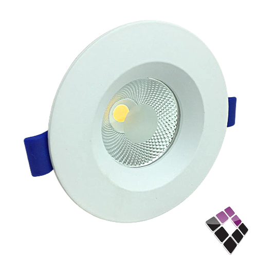 كشاف LED سبوت لايت ثابت 2"× 7 سم LUXIFY صيني كوب عدسة COB إضاءة 3000K أصفر 7W