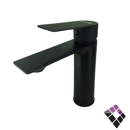 خلاط مغسلة 1خرم أتمتك IGLOW صيني لون أسود مسكة مربعة موديل رقم 10088000