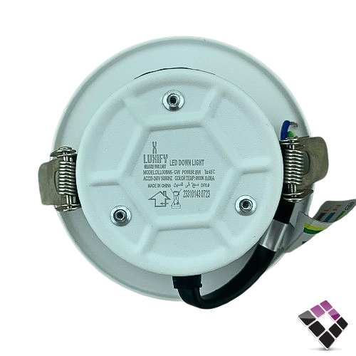 كشاف داخلي LED بنل SMD مثلج إضاءة 6500K أبيض LUXIFY  صيني جرم حديد 7 سم 2"×8W