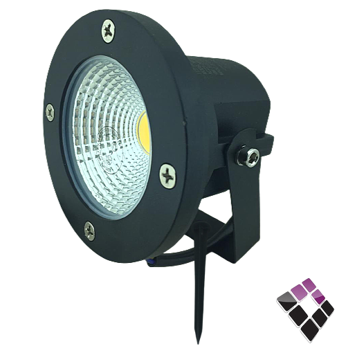 كشاف حدائق LED غرس همر HUMMER صيني جرم أسود إضاءة 3000K أصفر 10W رقم HU-2264-10W