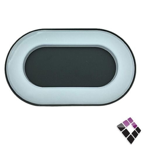 كشاف LED سور خارجي STAR صيني موديل O يضاوي جرم حديد أسود + غطاء بالوسط مغناطيس إضاءة أبيض 12W رقم BH02 - 0