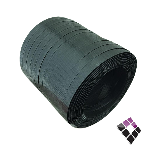 حبل شريط تربيط بلاستيك اسود شد (8 لفات 2000 متر )
