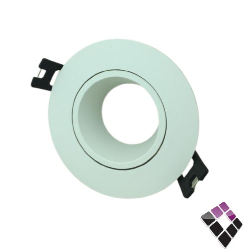 جرم سبوت لايت مفرد دائري مانع توهج HIGH STARS صيني جرم لون أبيض كامل متحرك مقاس 2" رقم HS-R-WH-WH-01   ...رقم الصنف (26502124)