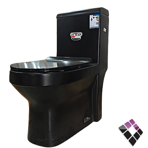 كرسي افرنجي TATO صيني لون أسود  2 ضغطة 30cm رقم 607