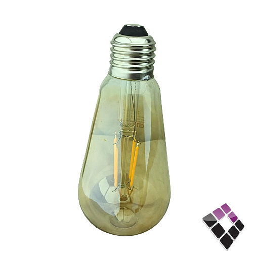 لمبة LED موديل حلمة همر HUMMER صيني شفافة أعواد إضاءة 2700K عسلي 3W سنة E27 رقم HU1998RC/3W/E27