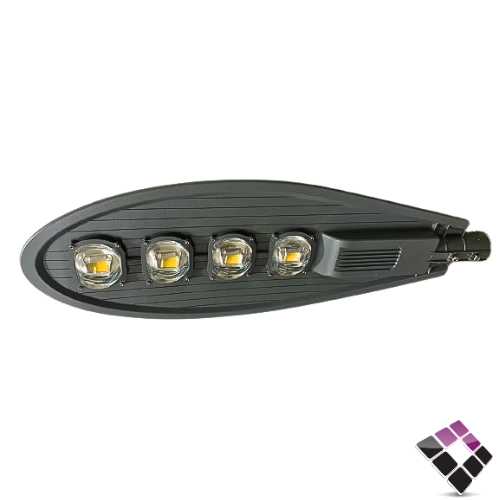 كشاف شارع همر HUMMER صيني موديل عدسة COB إضاءة 3000Kأصفر مع خلية خارجية 200W رقم HU-080A ضمان صيانة لدى الشركة