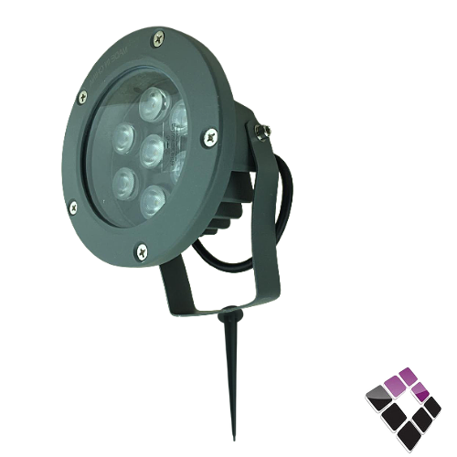 كشاف حدائق LED غرس همر HUMMER صيني جرم رصاصي موديل عيون إضاءة أصفر 7W رقم 2246