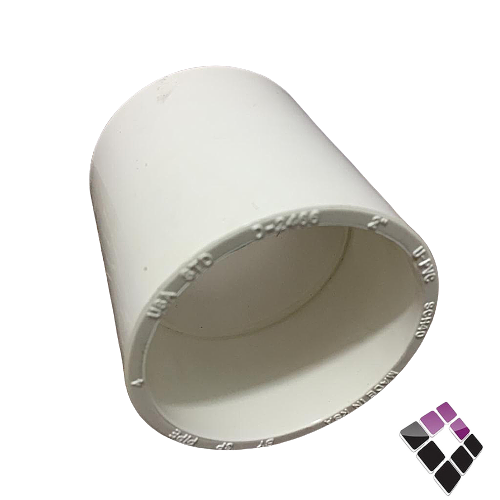 جلبة عادي UPVC بلاستيك أبيض 3P الخليجية سعودي ضغط 40 مقاس 2"