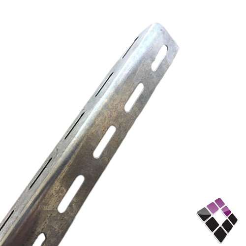 عمود رف حديد مجلفن صاج ثقيل سماكة 1.5mm ربط مسمار 2.40متر