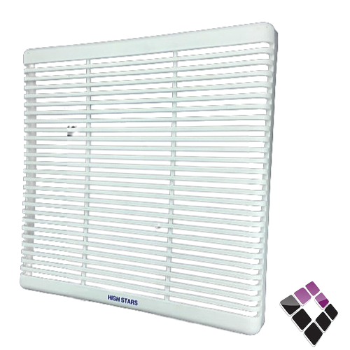 شبك ديكور مروحة شفط هاي ستار HIGH STARS بلاستيك مربعة مقاس 25×25