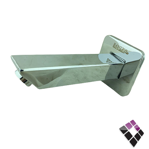 صباب ماء خلاط دش دفن مخفي 1 خط نحاس مطلي كروم مربع 13 سم BANERY الماني