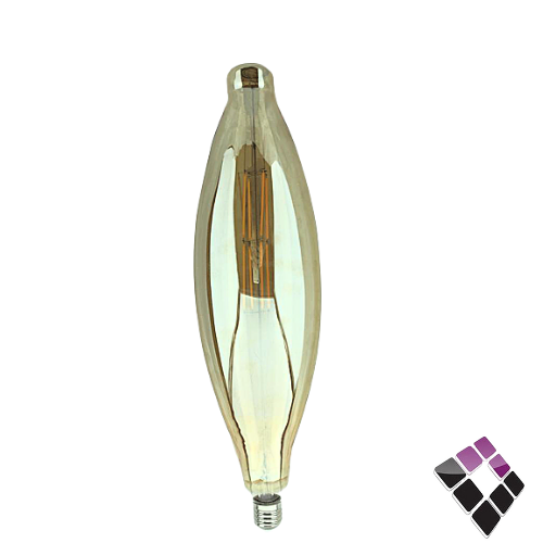 لمبة LED موديل بيضاوي طويل عسلي BT120/أعواد MT صيني إضاءة 7W أصفر OS-DL015-7W-2700K