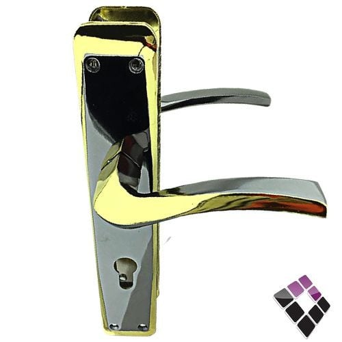 يد كالون BSG صيني طويل لون  ذهبي + كروم لماع رقم  85-9005 /BN/GP