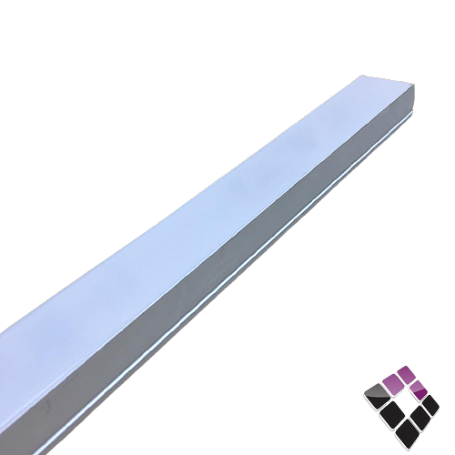 بروفايل استرب لي زينة المنيوم لطش ظاهر جداري مربع STRIP FIXTURE نيو باور NEW POWER مقاس 19.7 ملم×29.6ملم×3متر رقم 114025