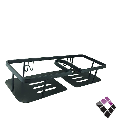 رف حمام 1 دور + علاقتين لون أسود MQ صيني رقم MQ-159...رقم الصنف (37242104)