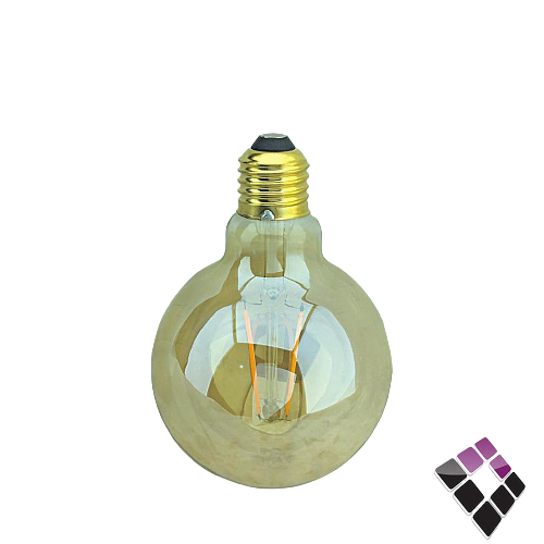 لمبة كروي LED عسلي موديل G95 أعواد كبير نيو باور NEW POWER صيني سنة E27 اضاءة 2500K أصفر 4.5W