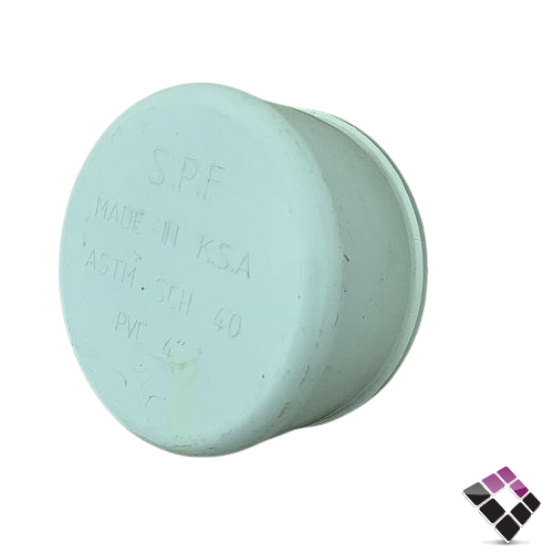 سدة كبس PVC بلاستيك SPF السهلي سعودي ضغط 40 مقاس 4"×114ملم