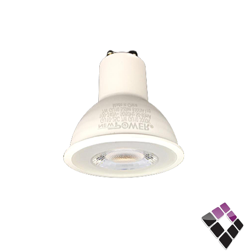 لمبة LED سبوت برم GU10 ضاءة SMD أصفر 3000K مع مشبك بسلك NEW POWER  صيني 7W