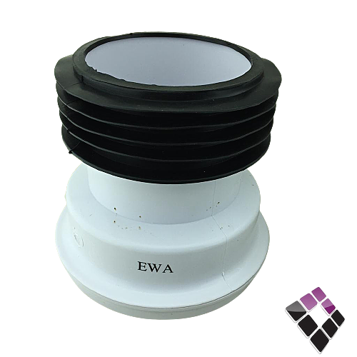 تحويلة كرسى افرنجى EWA صيني أبيض مقاس 5 سم رقم ZDC124...رقم الصنف (33261010)