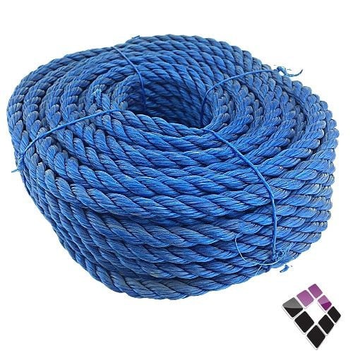 لفة حبل نايلون بلاستيك طول 30 ياردة تقريبا سماكة 10 ملم