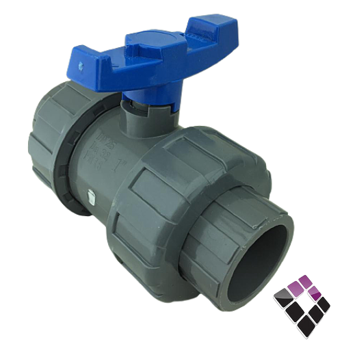 حنفية محبس بلاستيك رمادي ضغط 80 بارد مع 2 شدوصل DURUCCI م/الماني 1"