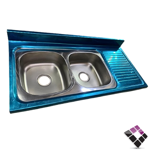 مجلى سعودي م/كوري CONI حوضين يسار رف يمين ثقيل كامل مع الهراب 1.20×60