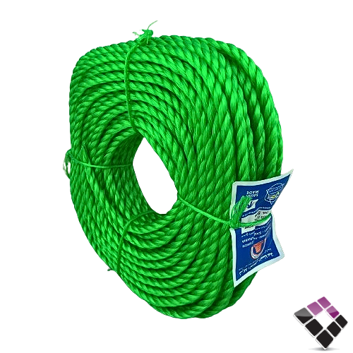 لفة حبل نايلون بلاستيك طول 30 ياردة تقريبا سماكة 5 ملم