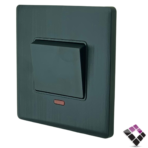 مفتاح مكيف 45A مقاس 7×7 موديل SLIM بيانو R.VISION الرائد العربي سعودي لون أسود رقم A2-B018-74