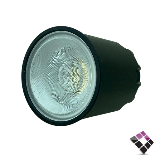 لمبة LED سبوت برم GU10 ضاءة 4000K كريمي LUXIFY  جرم المنيوم أسود 12W